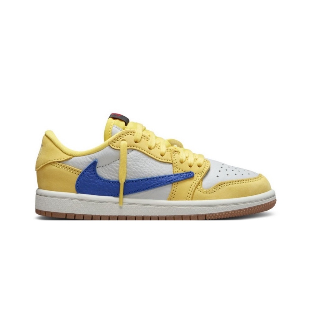 Jordan 1 Low OG SP Kids Shoes - Yellow and Blue